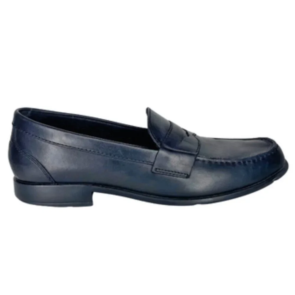 Rockport Men's Black Classic Leather Penny Loafer Cushioned Footbed Sz 10.5M - Picture 3 of 9